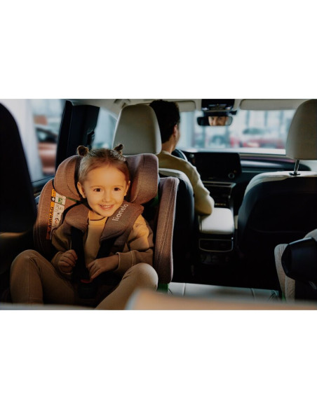 BN-LO-HARMONY_I-SIZE_GREY_GRAPHITE_LEATHER,Scaun auto, Lionelo, Harmony i-Size, Rotire 360 grade, Protectie laterala, Cu spatar 