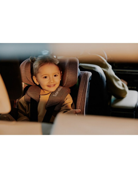 BN-LO-HARMONY_I-SIZE_GREY_GRAPHITE_LEATHER,Scaun auto, Lionelo, Harmony i-Size, Rotire 360 grade, Protectie laterala, Cu spatar 