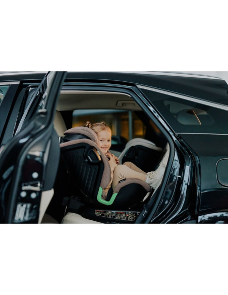 BN-LO-HARMONY_I-SIZE_GREY_GRAPHITE_LEATHER,Scaun auto, Lionelo, Harmony i-Size, Rotire 360 grade, Protectie laterala, Cu spatar 