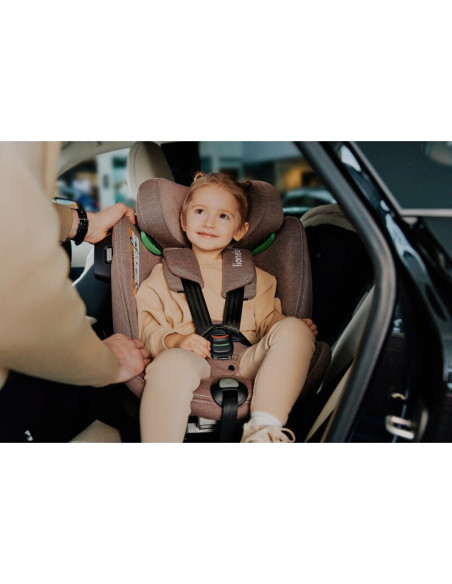 BN-LO-HARMONY_I-SIZE_GREY_GRAPHITE_LEATHER,Scaun auto, Lionelo, Harmony i-Size, Rotire 360 grade, Protectie laterala, Cu spatar 