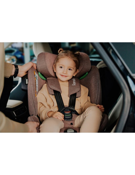 BN-LO-HARMONY_I-SIZE_GREY_GRAPHITE_LEATHER,Scaun auto, Lionelo, Harmony i-Size, Rotire 360 grade, Protectie laterala, Cu spatar 