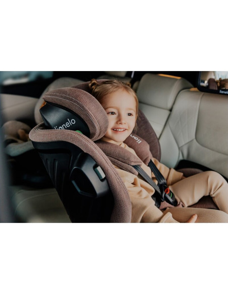 BN-LO-HARMONY_I-SIZE_GREY_GRAPHITE_LEATHER,Scaun auto, Lionelo, Harmony i-Size, Rotire 360 grade, Protectie laterala, Cu spatar 