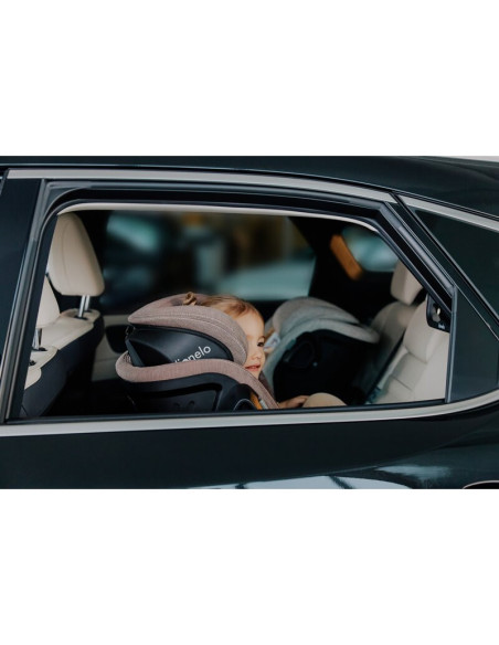 BN-LO-HARMONY_I-SIZE_GREY_GRAPHITE_LEATHER,Scaun auto, Lionelo, Harmony i-Size, Rotire 360 grade, Protectie laterala, Cu spatar 