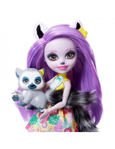 Papusa Enchantimals by Mattel Larisa Lemur cu figurina
