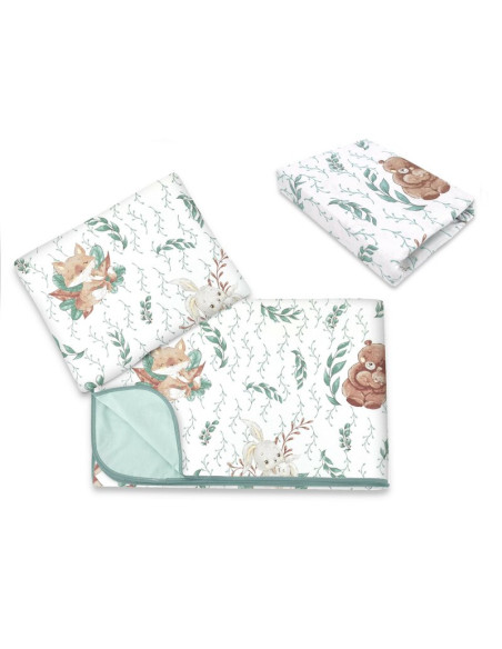 BN-6426972025829,Lenjerie patut cu 3 piese, MimiNu, Cu cearceaf 120x60 cm, Din bumbac certificat Oeko Tex Standard 100, Cu patur BN-6426972025829,Lenjerie patut cu 3 piese, MimiNu, Cu cearceaf 120x60 cm, Din bumbac certificat Oeko Tex Standard 100, Cu patur