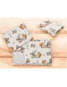 BN-6426972025898,Lenjerie patut cu 3 piese, MimiNu, Cu cearceaf 120x60 cm, Din bumbac certificat Oeko Tex Standard 100, Cu patur