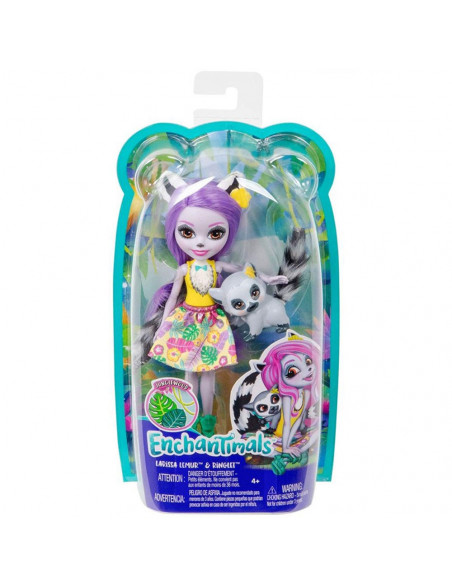 Papusa Enchantimals by Mattel Larisa Lemur cu figurina