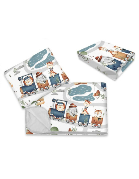 BN-6426972025928,Lenjerie patut cu 3 piese, MimiNu, Cu cearceaf 120x60 cm, Din bumbac certificat Oeko Tex Standard 100, Cu patur BN-6426972025928,Lenjerie patut cu 3 piese, MimiNu, Cu cearceaf 120x60 cm, Din bumbac certificat Oeko Tex Standard 100, Cu patur