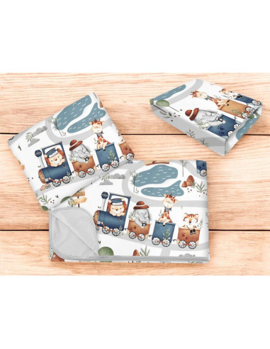 BN-6426972025928,Lenjerie patut cu 3 piese, MimiNu, Cu cearceaf 120x60 cm, Din bumbac certificat Oeko Tex Standard 100, Cu patur BN-6426972025928,Lenjerie patut cu 3 piese, MimiNu, Cu cearceaf 120x60 cm, Din bumbac certificat Oeko Tex Standard 100, Cu patur