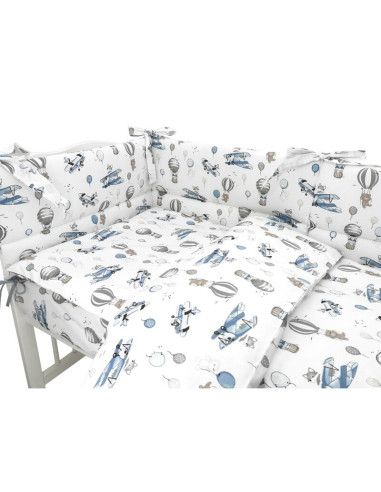 BN-6426972025591,Lenjerie patut cu 3 piese, MimiNu, Pentru patut 120x60 cm, Cu protectie laterala, Din bumbac certificat Oeko Te BN-6426972025591,Lenjerie patut cu 3 piese, MimiNu, Pentru patut 120x60 cm, Cu protectie laterala, Din bumbac certificat Oeko Te