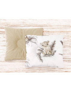 BN-6426972025768,Perna bebelus, MimiNu, Profilata, Cu doua fete, Cu functie anti-soc, Pufoasa, Din catifea si bumbac, Materiale  2