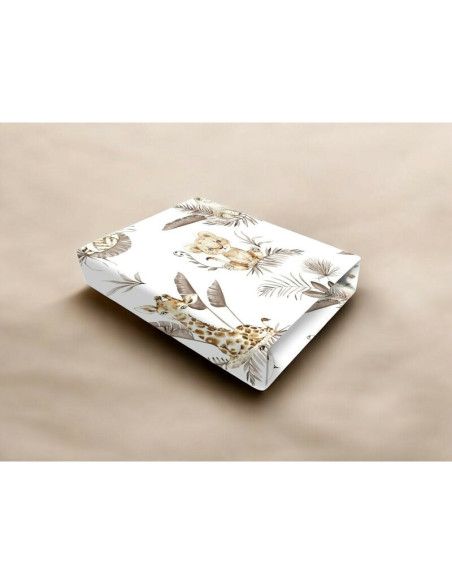 BN-6426972025683,Cearceaf cu elastic, MimiNu, Pentru patut 120X60 cm, Din bumbac certificat Oeko Tex Standard 100, Savanna BN-6426972025683,Cearceaf cu elastic, MimiNu, Pentru patut 120X60 cm, Din bumbac certificat Oeko Tex Standard 100, Savanna