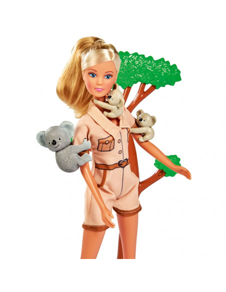 Papusa Simba Steffi Love Koala 29 cm cu figurine si