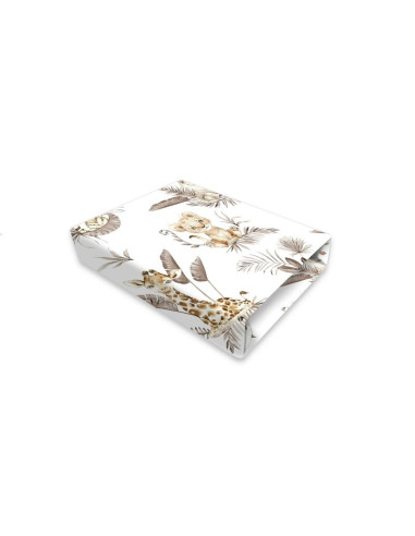 BN-6426972025775,Cearceaf cu elastic, MimiNu, Pentru pat 160X80 cm, Din bumbac certificat Oeko Tex Standard 100, Savanna BN-6426972025775,Cearceaf cu elastic, MimiNu, Pentru pat 160X80 cm, Din bumbac certificat Oeko Tex Standard 100, Savanna