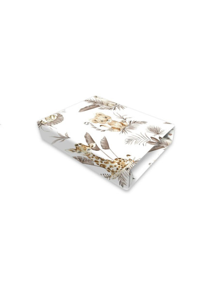 BN-6426972025775,Cearceaf cu elastic, MimiNu, Pentru pat 160X80 cm, Din bumbac certificat Oeko Tex Standard 100, Savanna BN-6426972025775,Cearceaf cu elastic, MimiNu, Pentru pat 160X80 cm, Din bumbac certificat Oeko Tex Standard 100, Savanna