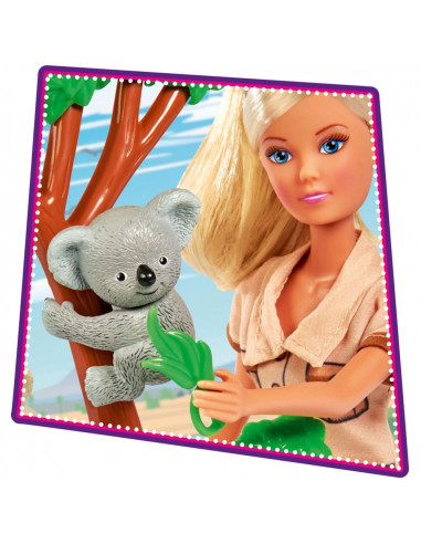 Papusa Simba Steffi Love Koala 29 cm cu figurine si