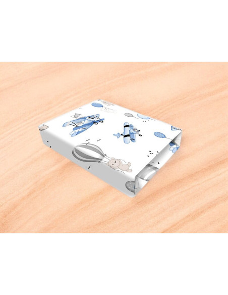 BN-6426972025614,Cearceaf cu elastic, MimiNu, Pentru patut co-sleeper, Luna, Dimensiune 84.5 x 50.5 cm, Din bumbac certificat Oe