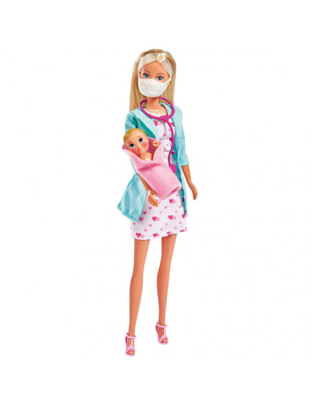 Papusa Simba Steffi Love Baby Doctor 29 cm cu