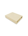 BN-6426972026086,Cearceaf cu elastic, MimiNu, Jerse, Pentru patut 120X60 cm, Material certificat Oeko Tex Standard 100, Nugat