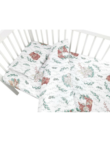 BN-6426972026178,Lenjerie patut cu 5 piese, MimiNu, Cu cearceaf 120x60 cm, Pilota, Pernuta, 2 aparatori, Din bumbac certificat O BN-6426972026178,Lenjerie patut cu 5 piese, MimiNu, Cu cearceaf 120x60 cm, Pilota, Pernuta, 2 aparatori, Din bumbac certificat O