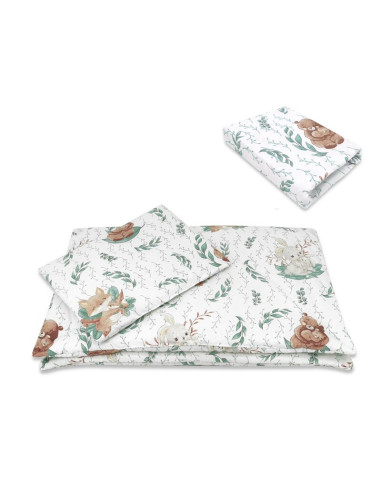 BN-6426972026178,Lenjerie patut cu 5 piese, MimiNu, Cu cearceaf 120x60 cm, Pilota, Pernuta, 2 aparatori, Din bumbac certificat O BN-6426972026178,Lenjerie patut cu 5 piese, MimiNu, Cu cearceaf 120x60 cm, Pilota, Pernuta, 2 aparatori, Din bumbac certificat O