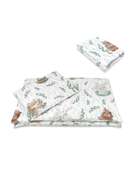 BN-6426972026178,Lenjerie patut cu 5 piese, MimiNu, Cu cearceaf 120x60 cm, Pilota, Pernuta, 2 aparatori, Din bumbac certificat O BN-6426972026178,Lenjerie patut cu 5 piese, MimiNu, Cu cearceaf 120x60 cm, Pilota, Pernuta, 2 aparatori, Din bumbac certificat O