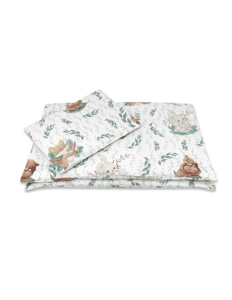 BN-6426972026178,Lenjerie patut cu 5 piese, MimiNu, Cu cearceaf 120x60 cm, Pilota, Pernuta, 2 aparatori, Din bumbac certificat O BN-6426972026178,Lenjerie patut cu 5 piese, MimiNu, Cu cearceaf 120x60 cm, Pilota, Pernuta, 2 aparatori, Din bumbac certificat O