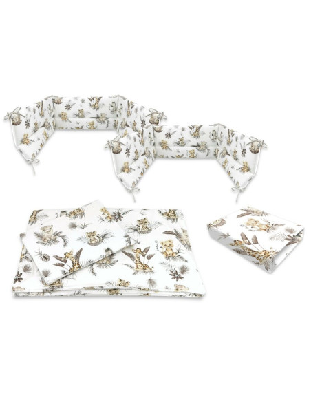 BN-6426972026185,Lenjerie patut cu 5 piese, MimiNu, Cu cearceaf 120x60 cm, Pilota, Pernuta, 2 aparatori, Din bumbac certificat O BN-6426972026185,Lenjerie patut cu 5 piese, MimiNu, Cu cearceaf 120x60 cm, Pilota, Pernuta, 2 aparatori, Din bumbac certificat O