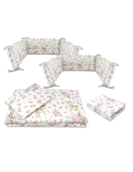 BN-6426972026260,Lenjerie patut cu 5 piese, MimiNu, Cu cearceaf 120x60 cm, Pilota, Pernuta, 2 aparatori, Din bumbac certificat O BN-6426972026260,Lenjerie patut cu 5 piese, MimiNu, Cu cearceaf 120x60 cm, Pilota, Pernuta, 2 aparatori, Din bumbac certificat O