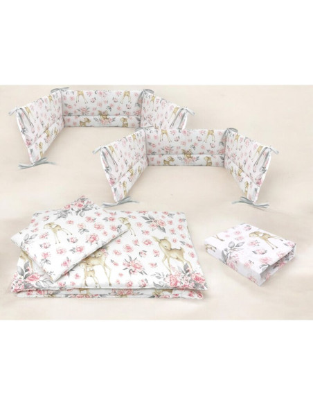 BN-6426972026260,Lenjerie patut cu 5 piese, MimiNu, Cu cearceaf 120x60 cm, Pilota, Pernuta, 2 aparatori, Din bumbac certificat O BN-6426972026260,Lenjerie patut cu 5 piese, MimiNu, Cu cearceaf 120x60 cm, Pilota, Pernuta, 2 aparatori, Din bumbac certificat O