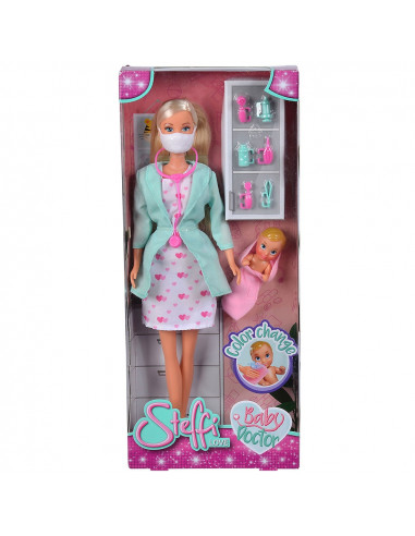 Papusa Simba Steffi Love Baby Doctor 29 cm cu