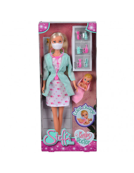 Papusa Simba Steffi Love Baby Doctor 29 cm cu
