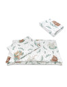 BN-6426972026284,Lenjerie patut cu 3 piese, MimiNu, Cu cearceaf 120x60 cm, Pilota, Pernuta, Din bumbac certificat Oeko Tex Stand