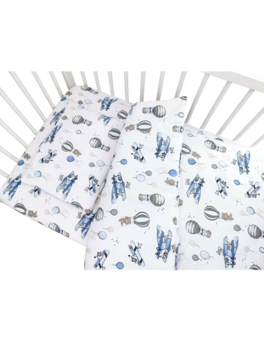 BN-6426972026307,Lenjerie patut cu 3 piese, MimiNu, Cu cearceaf 120x60 cm, Pilota, Pernuta, Din bumbac certificat Oeko Tex Stand BN-6426972026307,Lenjerie patut cu 3 piese, MimiNu, Cu cearceaf 120x60 cm, Pilota, Pernuta, Din bumbac certificat Oeko Tex Stand