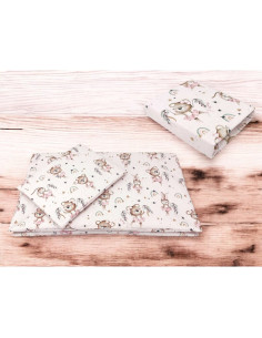 BN-6426972026338,Lenjerie patut cu 3 piese, MimiNu, Cu cearceaf 120x60 cm, Pilota, Pernuta, Din bumbac certificat Oeko Tex Stand 2