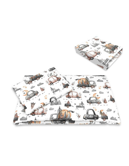 BN-6426972026345,Lenjerie patut cu 3 piese, MimiNu, Cu cearceaf 120x60 cm, Pilota, Pernuta, Din bumbac certificat Oeko Tex Stand BN-6426972026345,Lenjerie patut cu 3 piese, MimiNu, Cu cearceaf 120x60 cm, Pilota, Pernuta, Din bumbac certificat Oeko Tex Stand