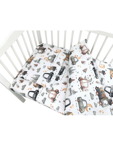 BN-6426972026345,Lenjerie patut cu 3 piese, MimiNu, Cu cearceaf 120x60 cm, Pilota, Pernuta, Din bumbac certificat Oeko Tex Stand BN-6426972026345,Lenjerie patut cu 3 piese, MimiNu, Cu cearceaf 120x60 cm, Pilota, Pernuta, Din bumbac certificat Oeko Tex Stand