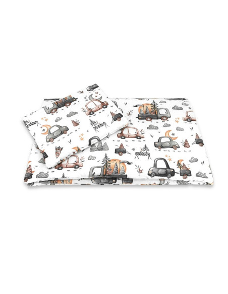 BN-6426972026345,Lenjerie patut cu 3 piese, MimiNu, Cu cearceaf 120x60 cm, Pilota, Pernuta, Din bumbac certificat Oeko Tex Stand BN-6426972026345,Lenjerie patut cu 3 piese, MimiNu, Cu cearceaf 120x60 cm, Pilota, Pernuta, Din bumbac certificat Oeko Tex Stand