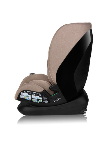 BN-LO-LAVENDER_I-SIZE_BEIGE_LATTE,Scaun auto, Lionelo, Lavender I-size, Isofix, Cu centura TopTether, Cu spatar inclinabil in 5 