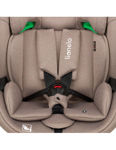BN-LO-LAVENDER_I-SIZE_BEIGE_LATTE,Scaun auto, Lionelo, Lavender I-size, Isofix, Cu centura TopTether, Cu spatar inclinabil in 5 