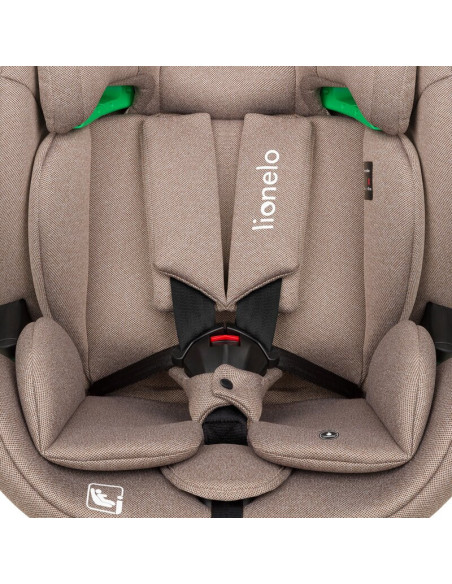 BN-LO-LAVENDER_I-SIZE_BEIGE_LATTE,Scaun auto, Lionelo, Lavender I-size, Isofix, Cu centura TopTether, Cu spatar inclinabil in 5 