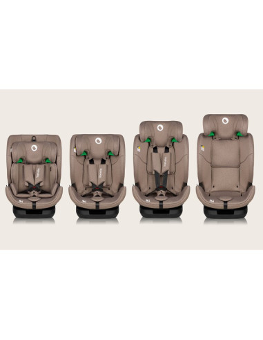BN-LO-LAVENDER_I-SIZE_BEIGE_LATTE,Scaun auto, Lionelo, Lavender I-size, Isofix, Cu centura TopTether, Cu spatar inclinabil in 5 