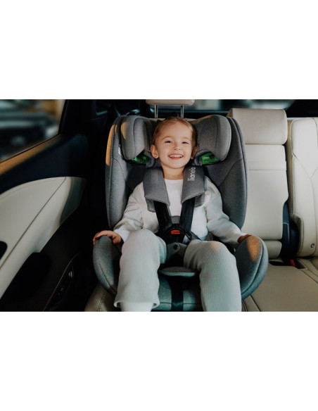 BN-LO-LAVENDER_I-SIZE_BEIGE_LATTE,Scaun auto, Lionelo, Lavender I-size, Isofix, Cu centura TopTether, Cu spatar inclinabil in 5 