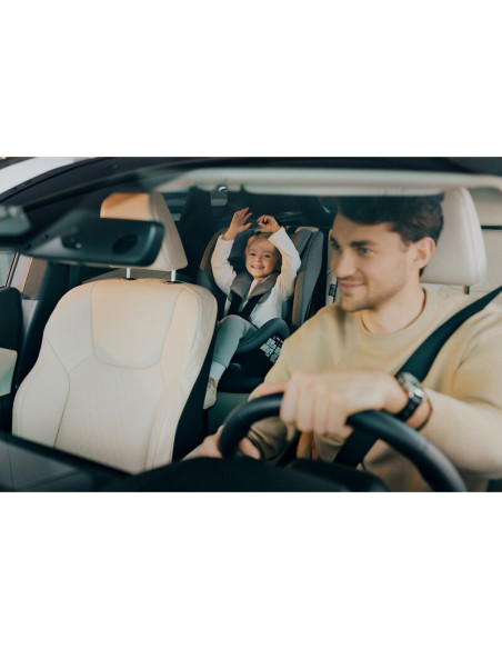 BN-LO-LAVENDER_I-SIZE_BEIGE_LATTE,Scaun auto, Lionelo, Lavender I-size, Isofix, Cu centura TopTether, Cu spatar inclinabil in 5 