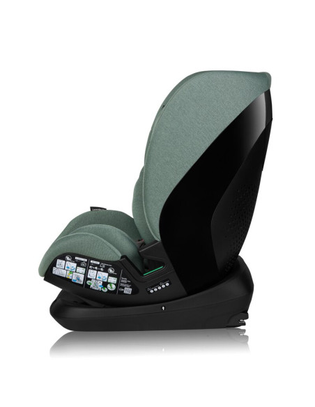 BN-LO-LAVENDER_I-SIZE_GREEN_PISTACHIO,Scaun auto, Lionelo, Lavender I-size, Isofix, Cu centura TopTether, Cu spatar inclinabil i