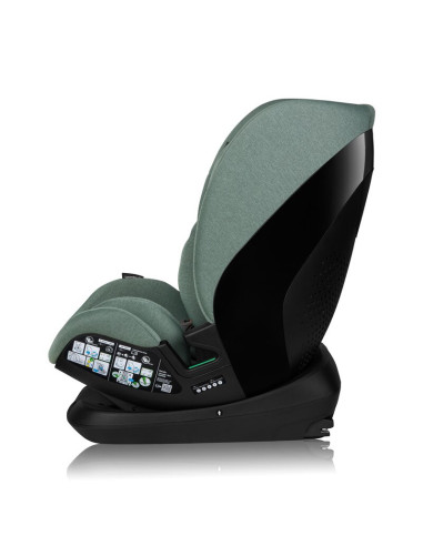 BN-LO-LAVENDER_I-SIZE_GREEN_PISTACHIO,Scaun auto, Lionelo, Lavender I-size, Isofix, Cu centura TopTether, Cu spatar inclinabil i