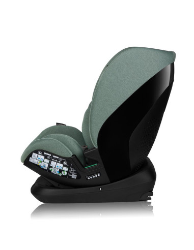 BN-LO-LAVENDER_I-SIZE_GREEN_PISTACHIO,Scaun auto, Lionelo, Lavender I-size, Isofix, Cu centura TopTether, Cu spatar inclinabil i