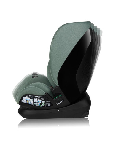 BN-LO-LAVENDER_I-SIZE_GREEN_PISTACHIO,Scaun auto, Lionelo, Lavender I-size, Isofix, Cu centura TopTether, Cu spatar inclinabil i