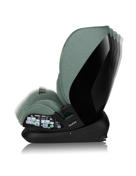 BN-LO-LAVENDER_I-SIZE_GREEN_PISTACHIO,Scaun auto, Lionelo, Lavender I-size, Isofix, Cu centura TopTether, Cu spatar inclinabil i