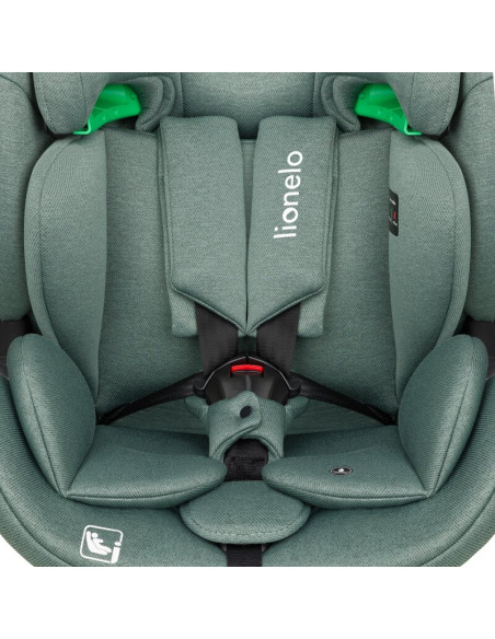 BN-LO-LAVENDER_I-SIZE_GREEN_PISTACHIO,Scaun auto, Lionelo, Lavender I-size, Isofix, Cu centura TopTether, Cu spatar inclinabil i